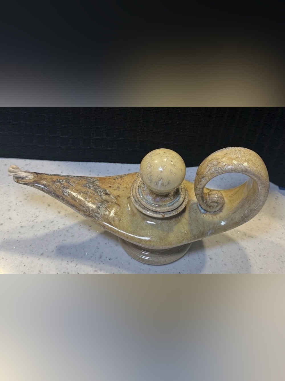 1970's Vintage MCM Bill & Vive Mohl Studio Art
Pottery Genie Oil Lamp -Signed - Picture 3 of 9